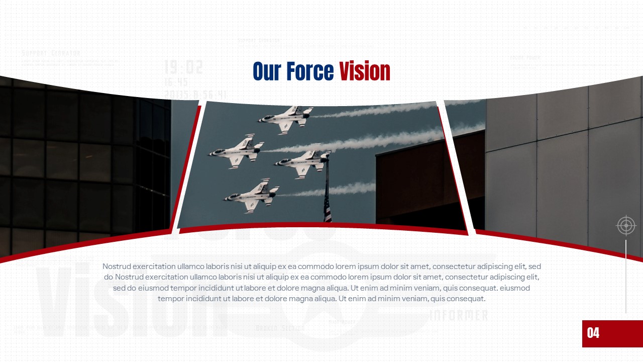 Free Air Force Presentation Template vision