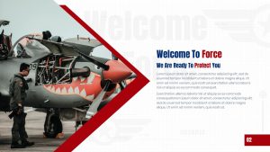 Free Air Force Presentation Template welcome