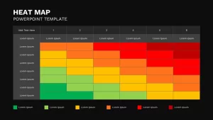 Heat Map Template for Presentation Dark