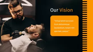 black background our vision template