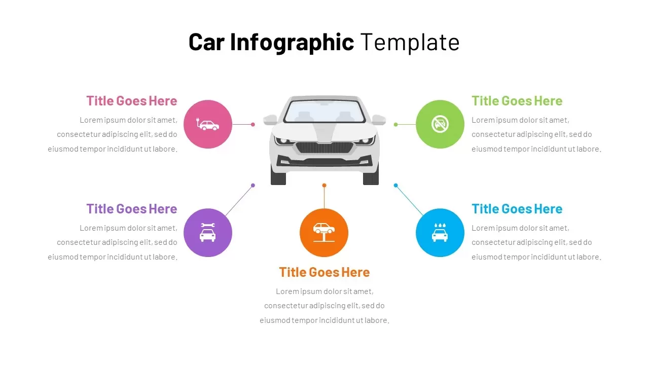 car infographics template