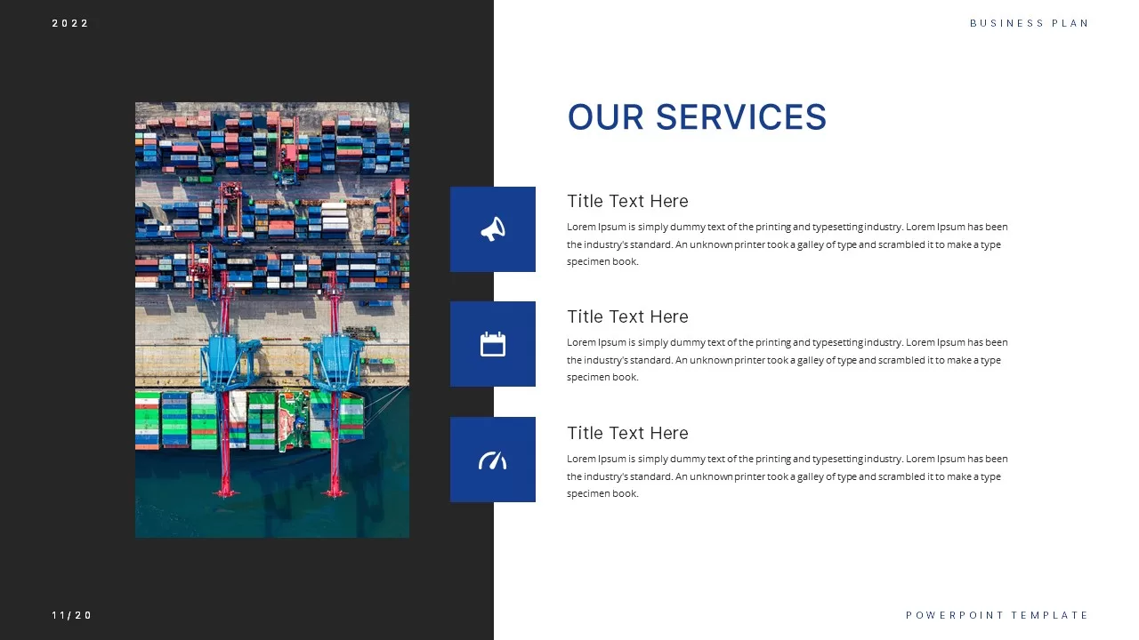 our services powerpoint template