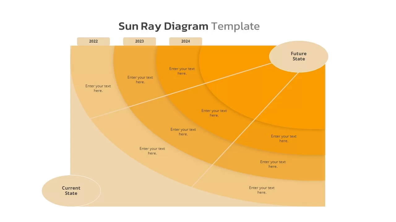 sun ray diagram template