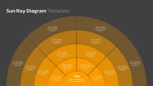 sun ray ppt diagram