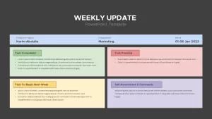 weekly updates template