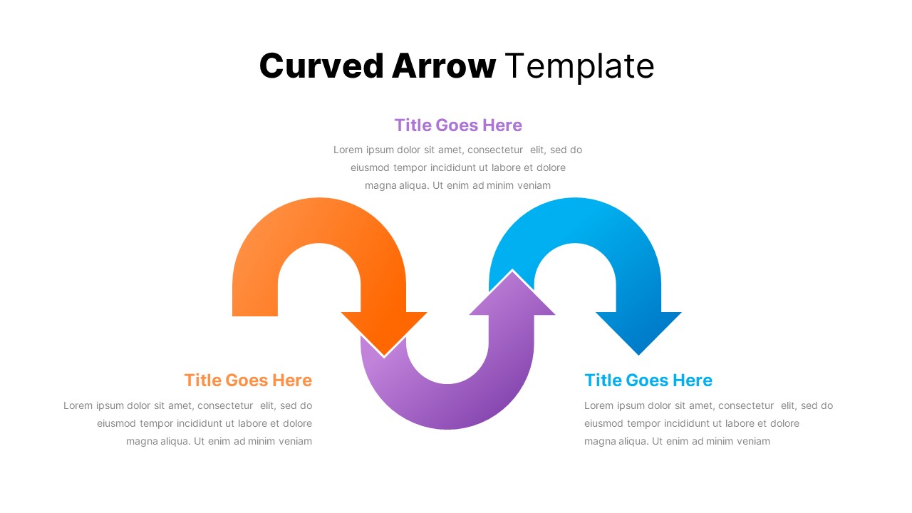 PowerPoint-Curved-Arrow-Template-Slide