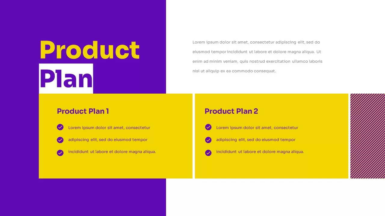 company product plan pitch deck template