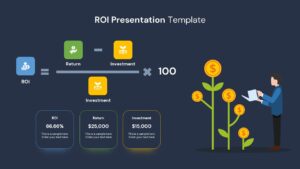 ROI Presentation Template Dark