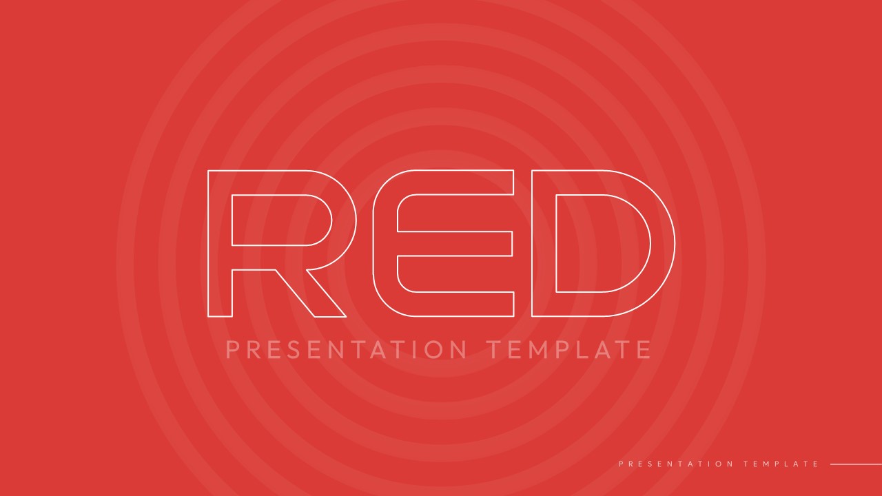 Red Presentation Template