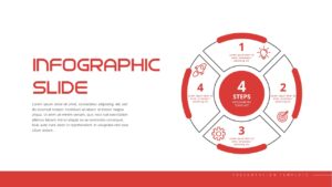 Red Presentation infographic slide