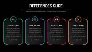 Reference Slide PowerPoint Template Dark