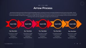 free business powerpoint templates arrow process