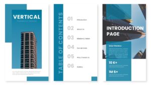 vertical presentation template