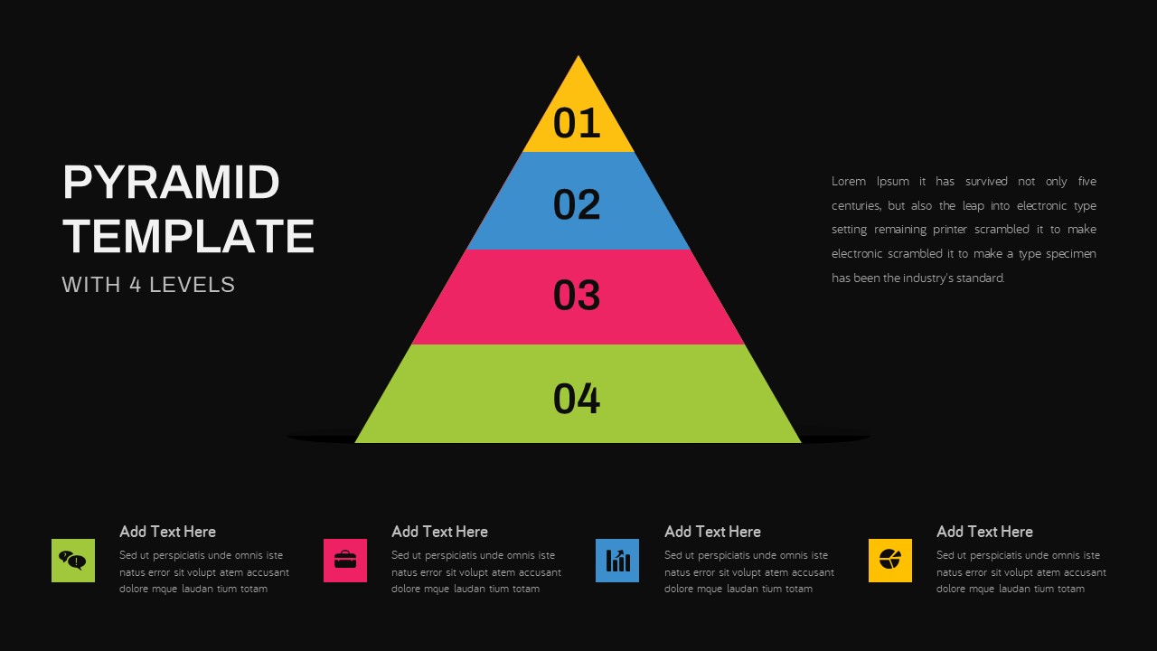 4 Levels Pyramid Template Dark