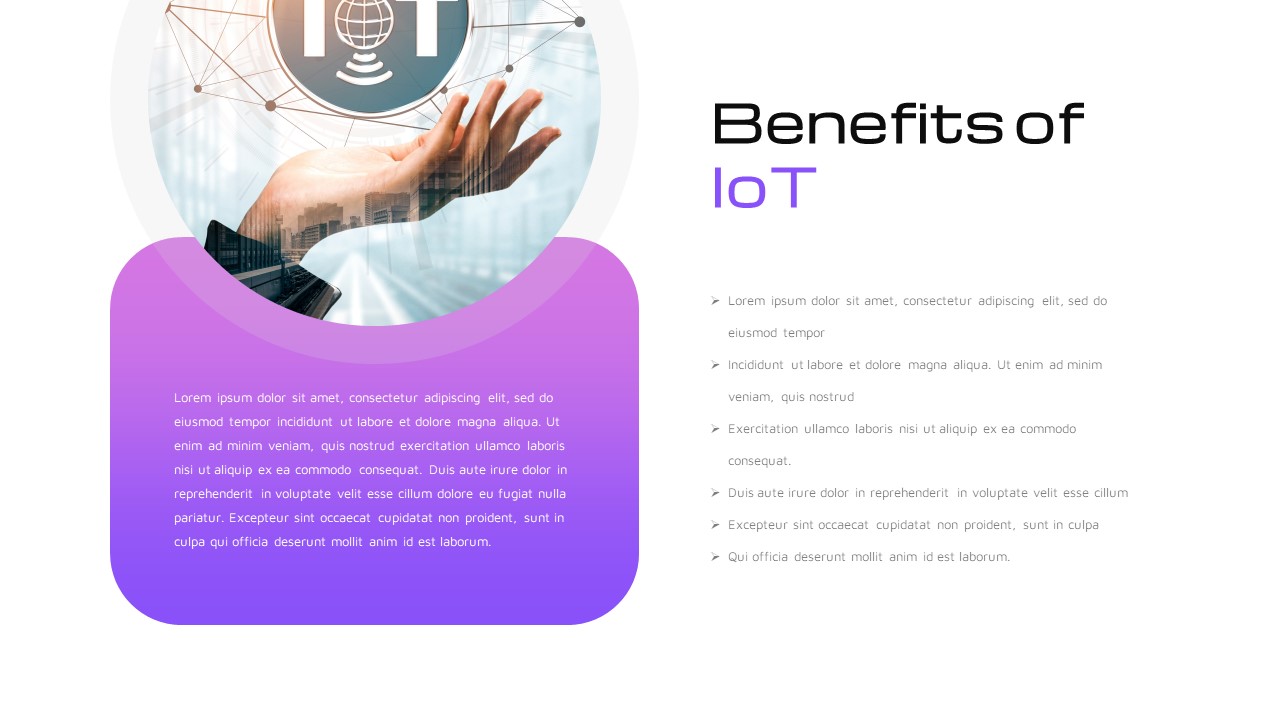 IoT Presentation Template Benefits