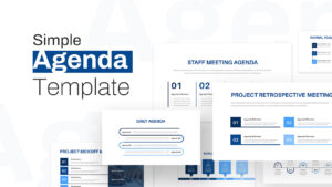 Simple agenda powerpoint template