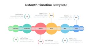 6 Month Timeline Template for PowerPoint