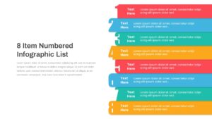 8 Item Numbered Infographic List Template PowerPoint