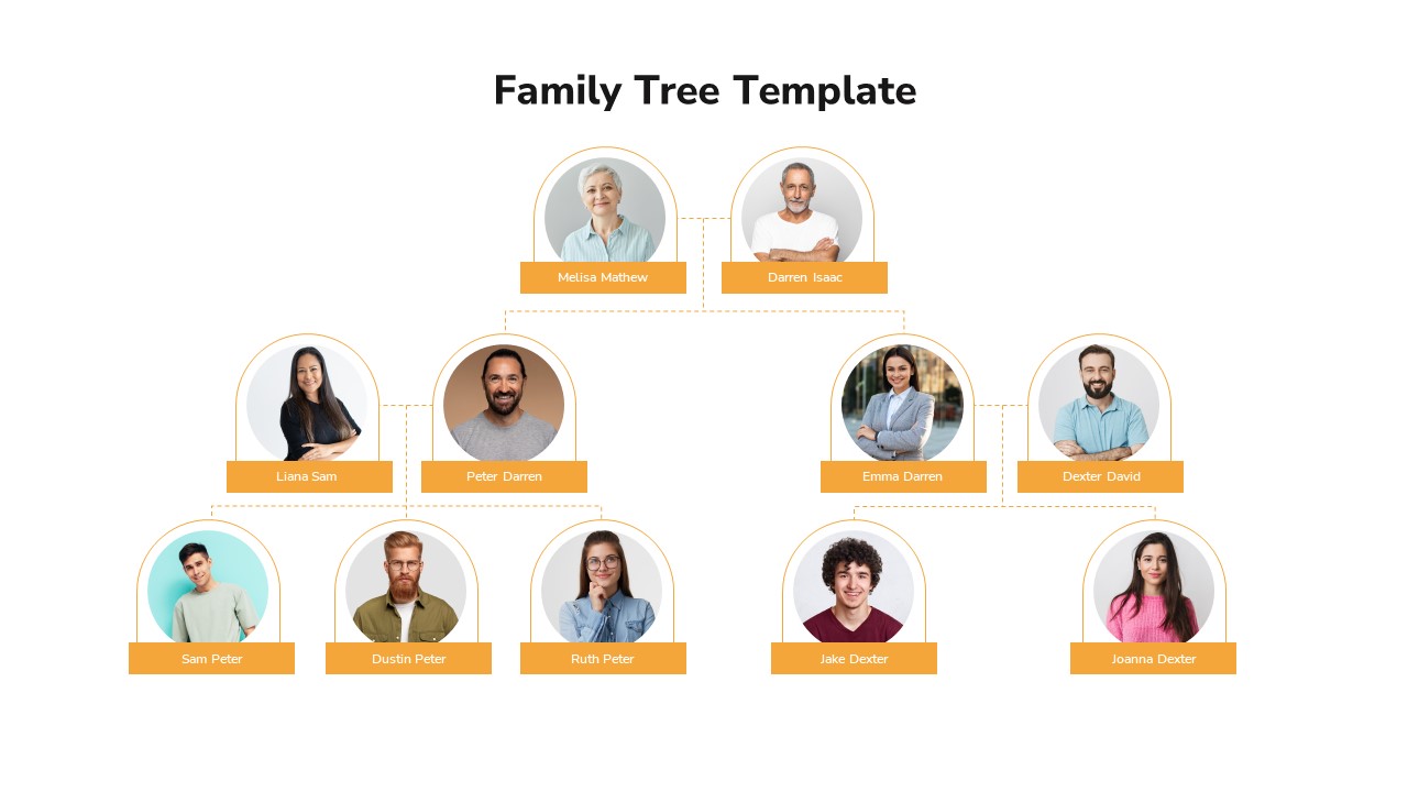 Family Tree PowerPoint diagram