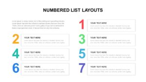 Number list powerpoint slide