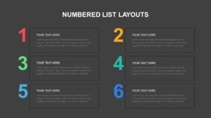 Number list powerpoint template