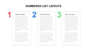 Numbered list powerpoint