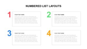 Numbered list powerpoint template