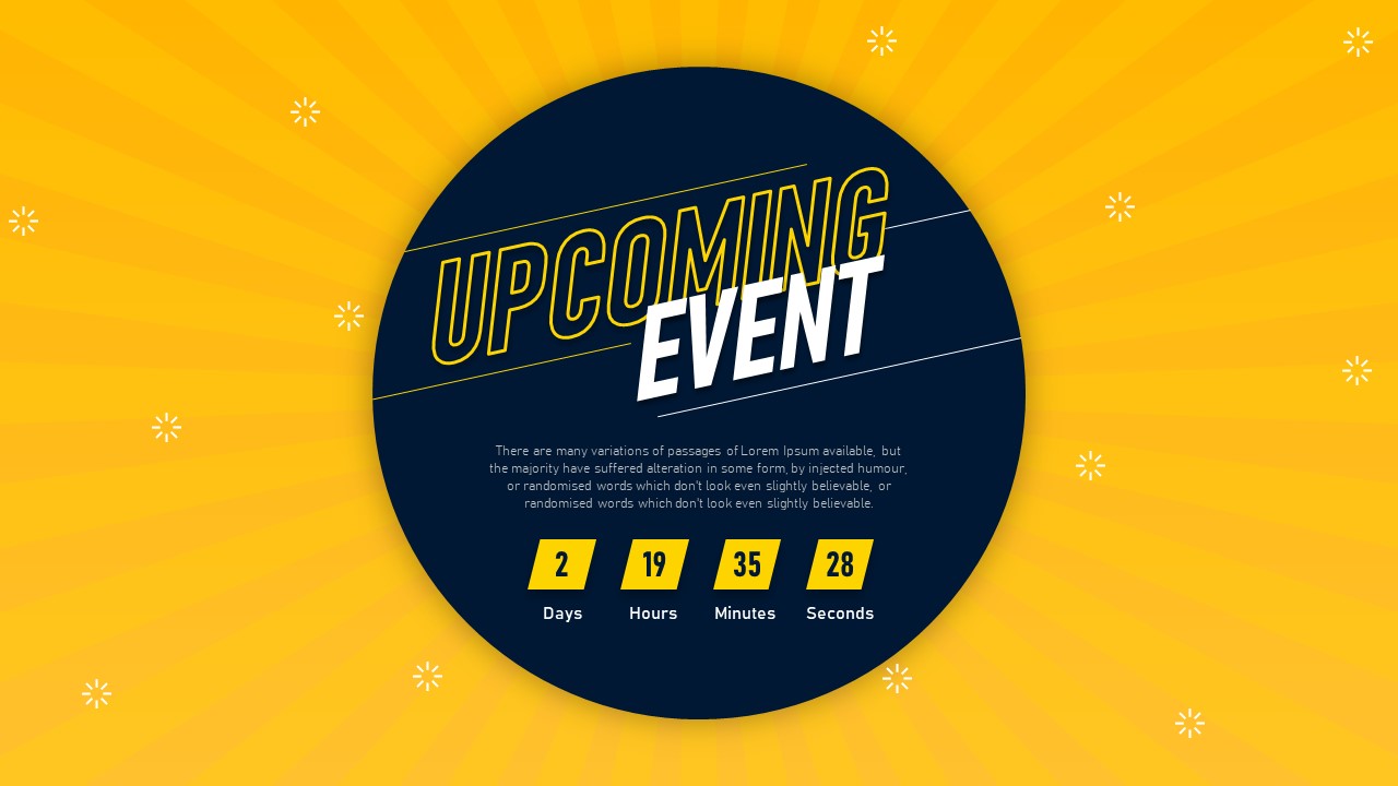 Upcoming Event Poster PowerPoint Template