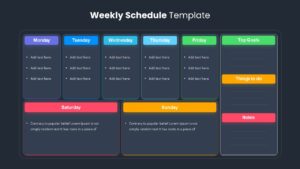 Weekly Schedule PowerPoint slide