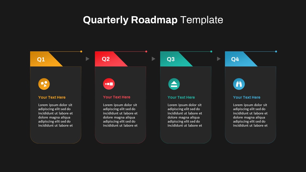 quarterly roadmap powerpoint template