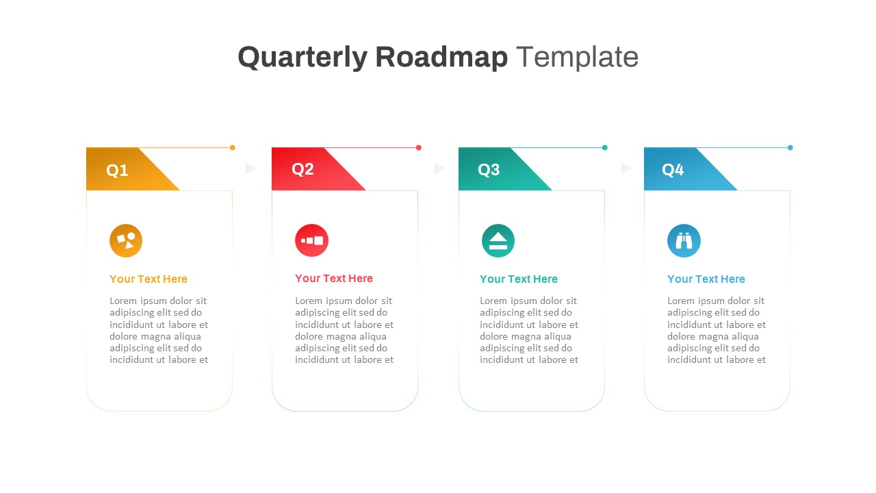 quarterly timeline powerpoint template