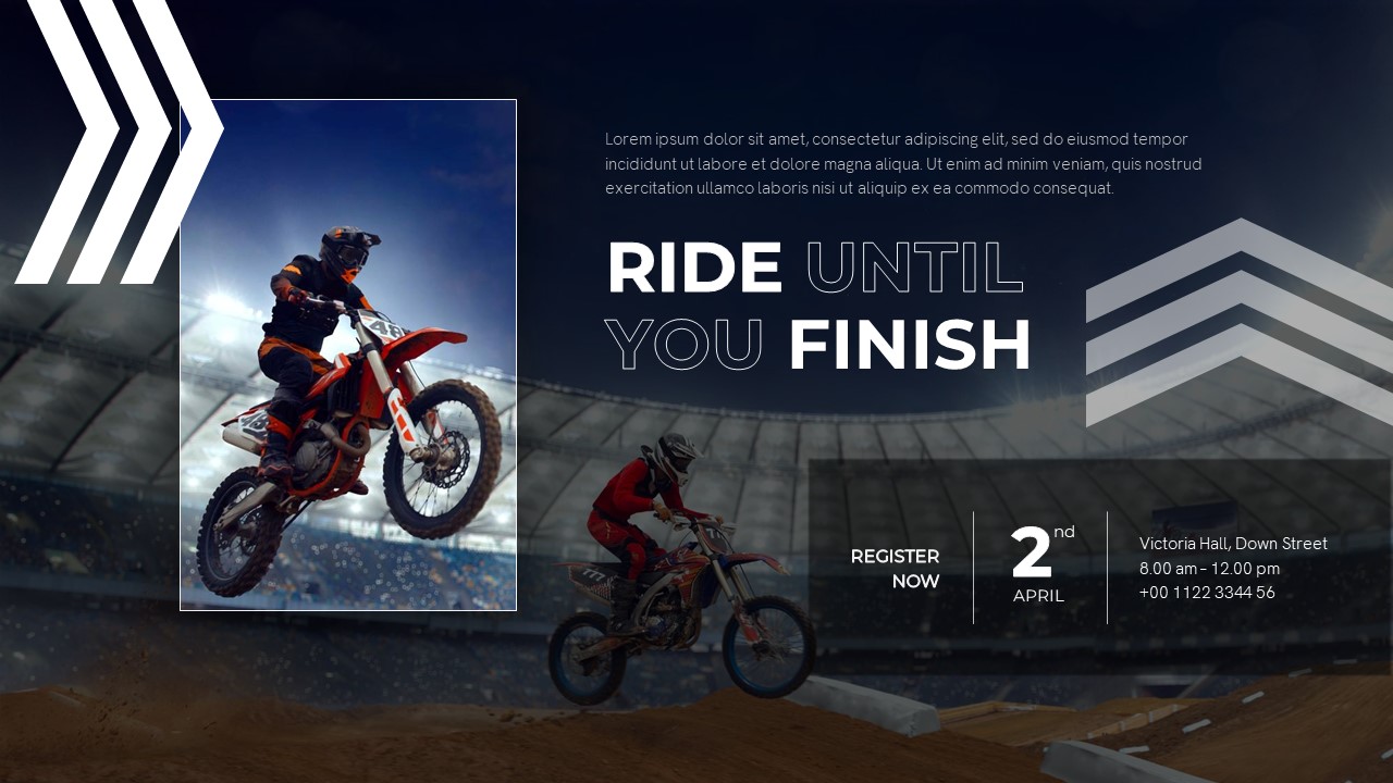 Bike Racing PowerPoint Template