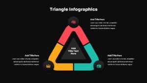 Triangle Infographics Slide Templates Dark