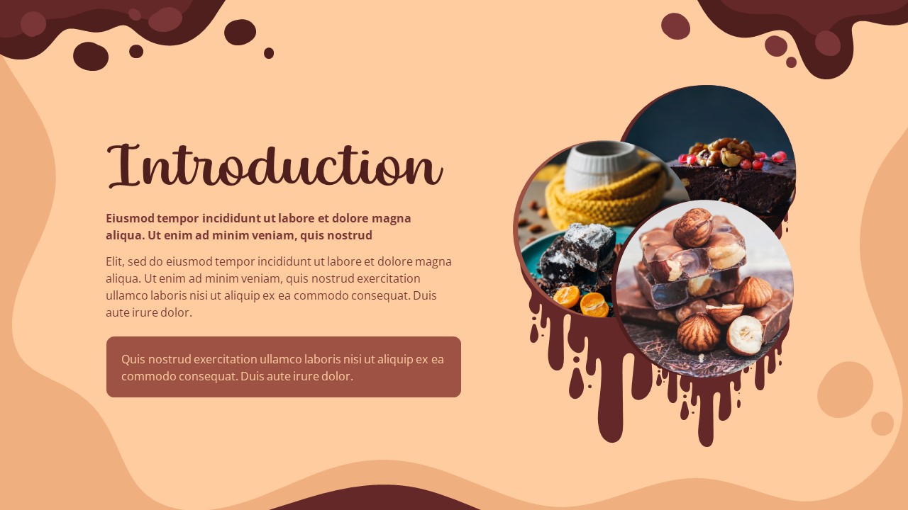 Chocolate PowerPoint Template Free2