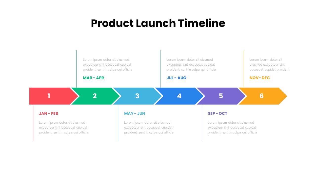 Product Launch Timeline PowerPoint Template