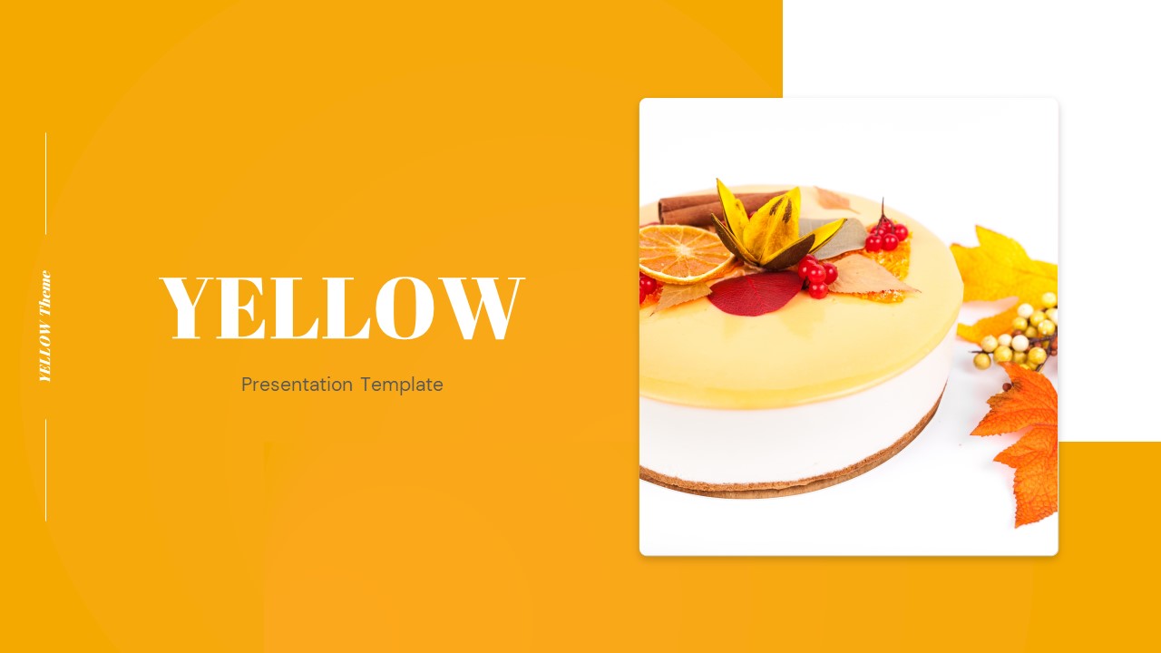 Yellow Theme Food and Beverage PowerPoint Presentation Template1