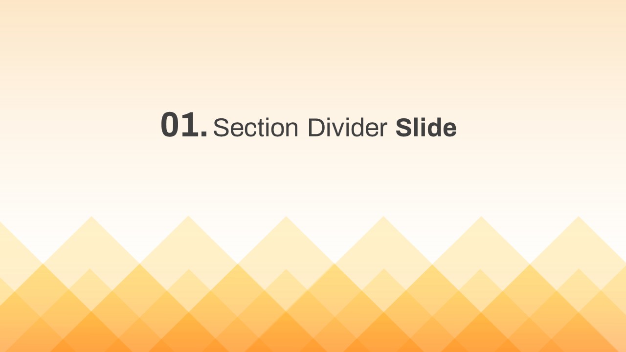 Section Divider Presentation Template