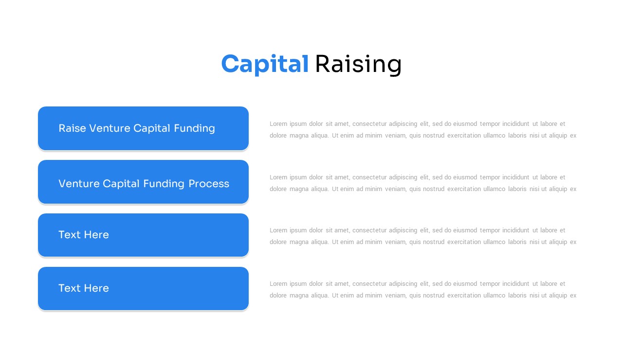 capital raising ppt slide