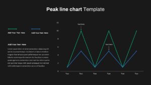 peak line graph powerpoint