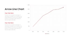 Arrow Line Chart PowerPoint Template