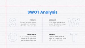 Free PowerPoint Book swot Template