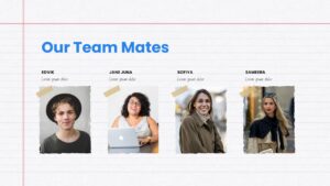 Free PowerPoint Book team mates Template