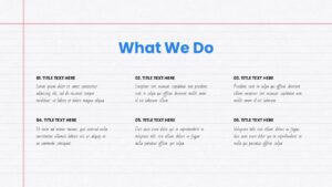 Free PowerPoint Book what we do Template