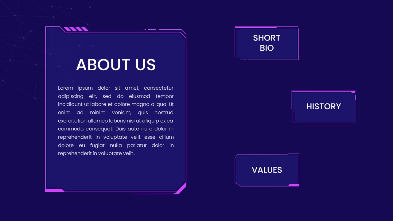 Prezi Style about us Technology PowerPoint Template