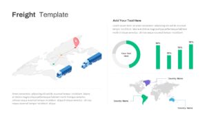 Truck Freight Infographic PowerPoint Template