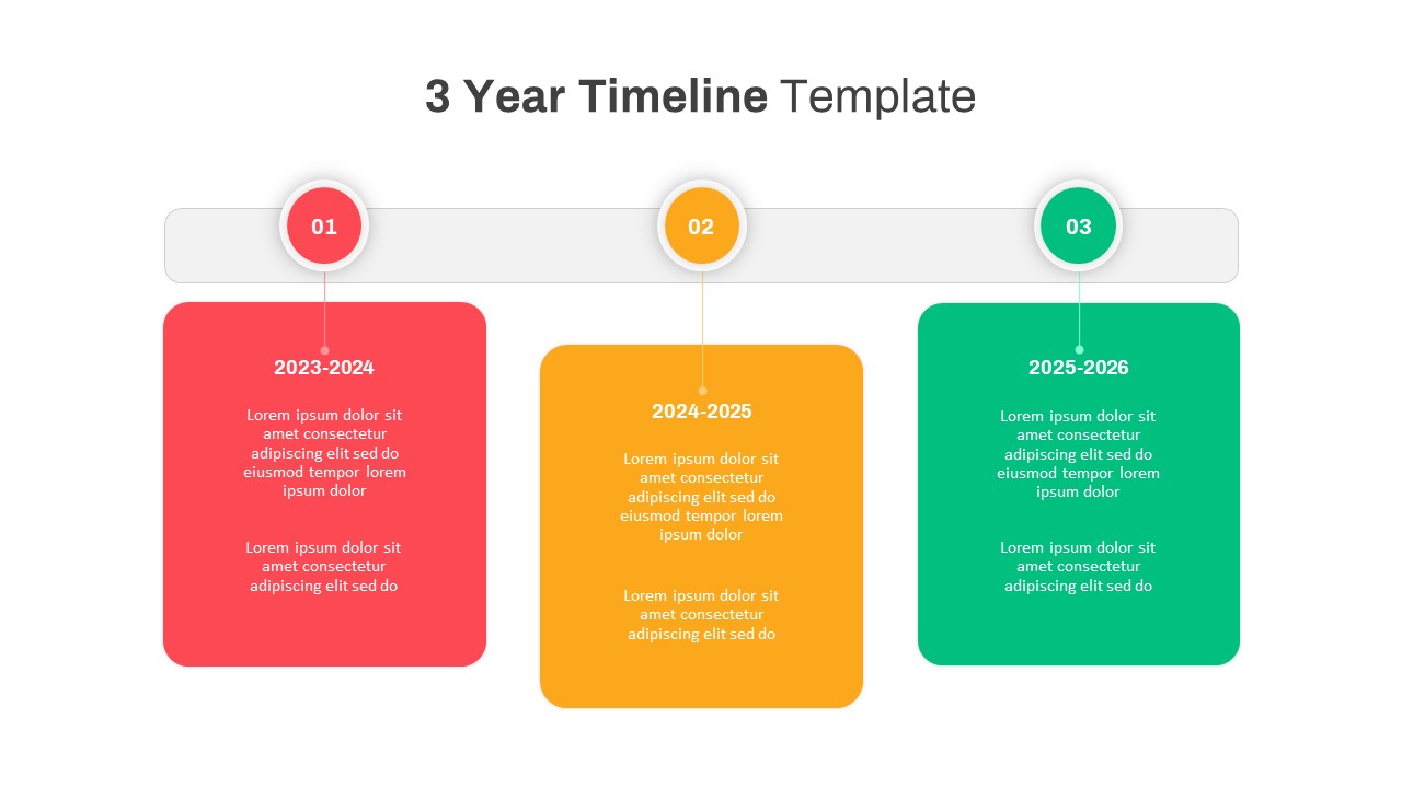 3 Year Timeline Presentation Template