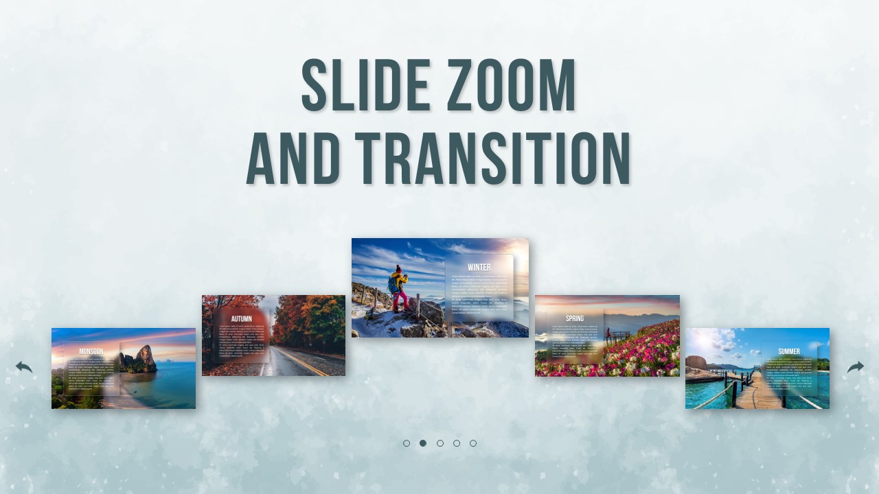 Zoom and Transition Slide PowerPoint Template