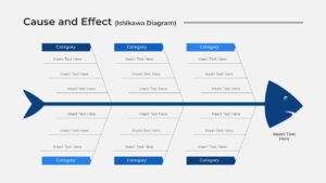 cause and effect fishbone ppt slide