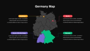 editable Map of Germany