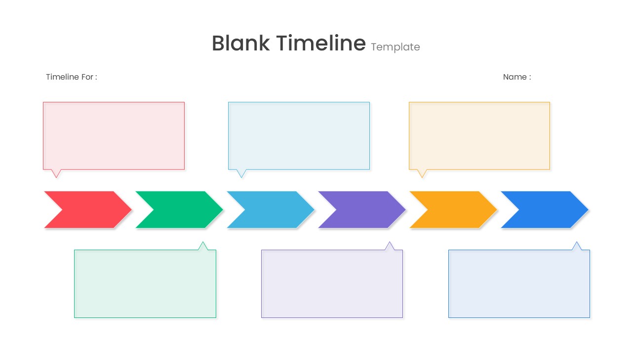 Blank Timeline PowerPoint slide